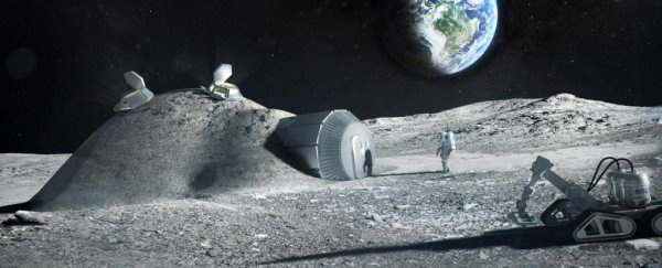 Astronauten-Pisse könnten ein großartiges Baumaterial für zukünftige Mondbasen sein